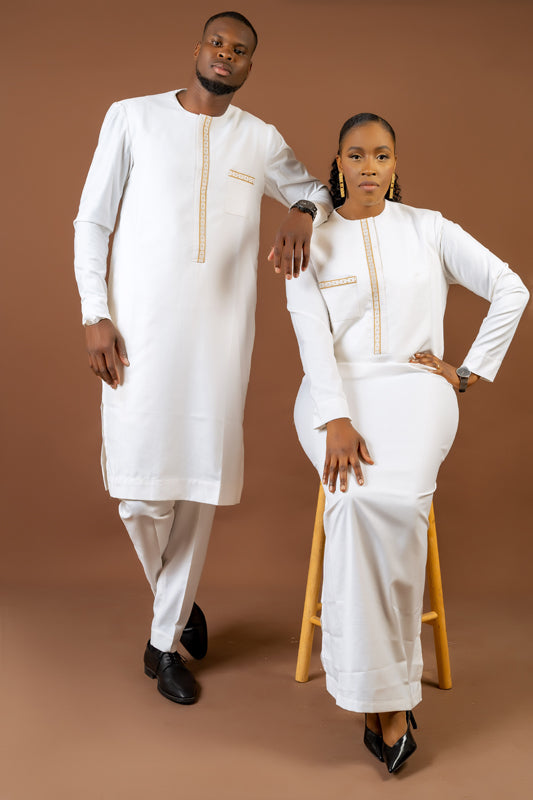 Robe White/ Gold